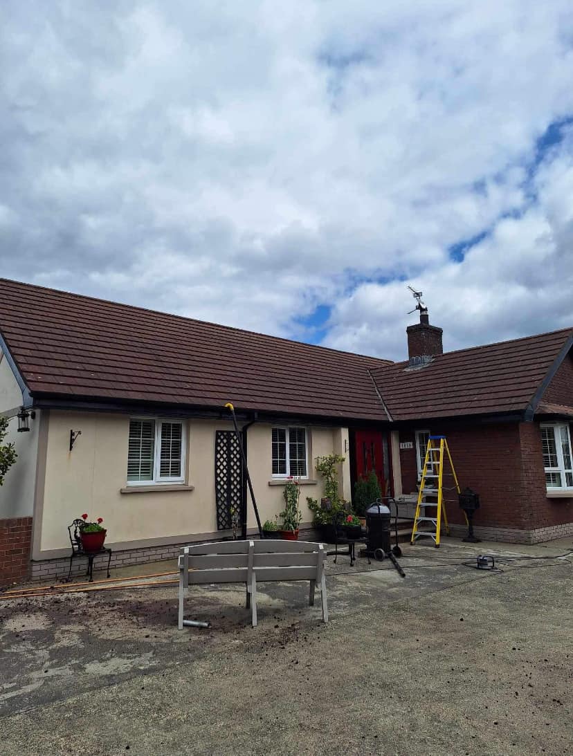 Roof cleaning services provided by WJV Property Services